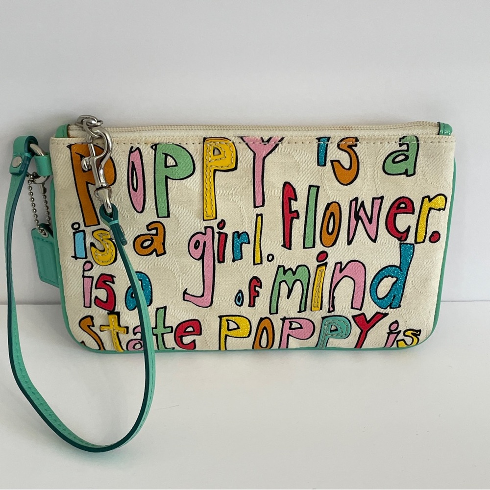 Coach Poppy is Love Wristlet